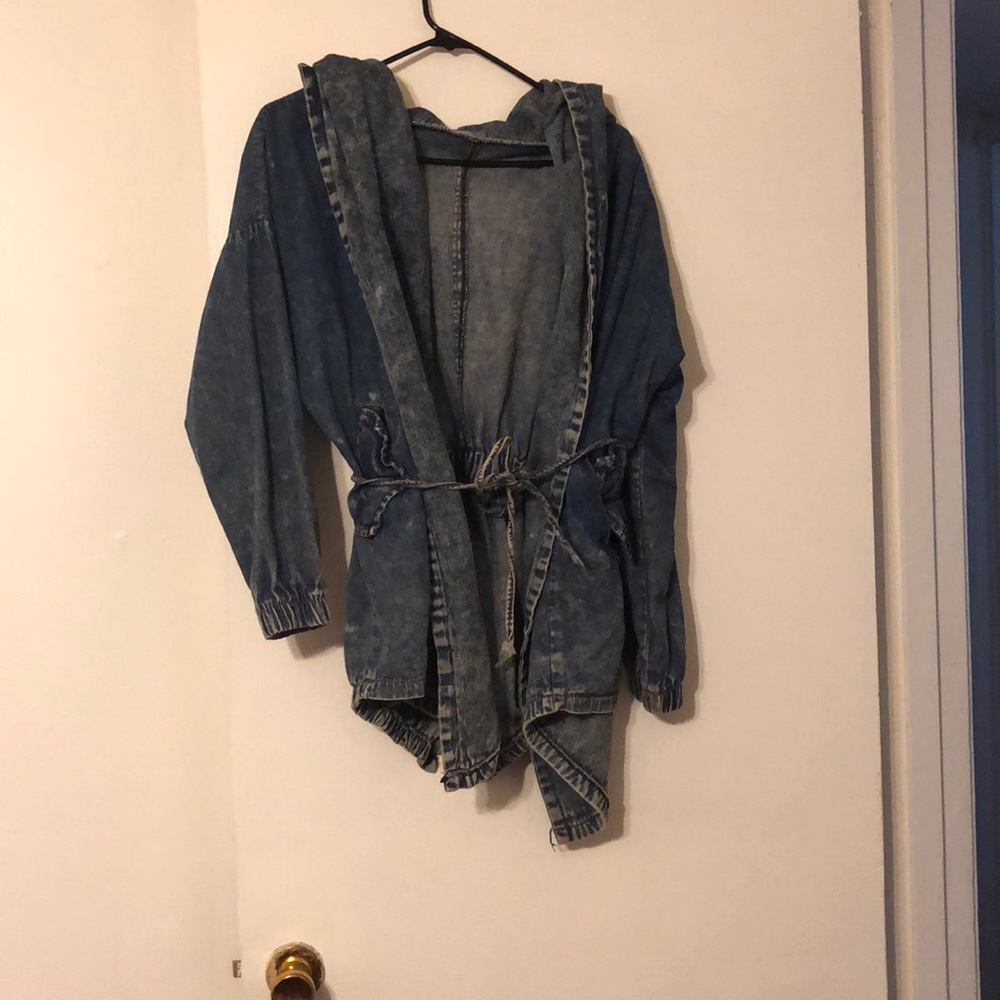 Unique blue jean jacket